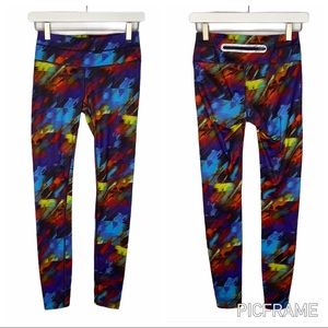 Athleta Colorburst Sonar Athletic Tights Size XS